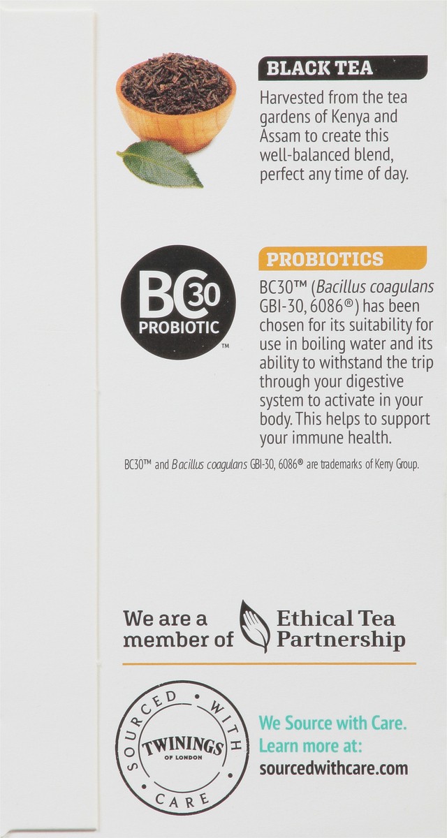 slide 7 of 9, Twinings Black Tea, Probiotics+, English Breakfast - 18 ct, 18 ct