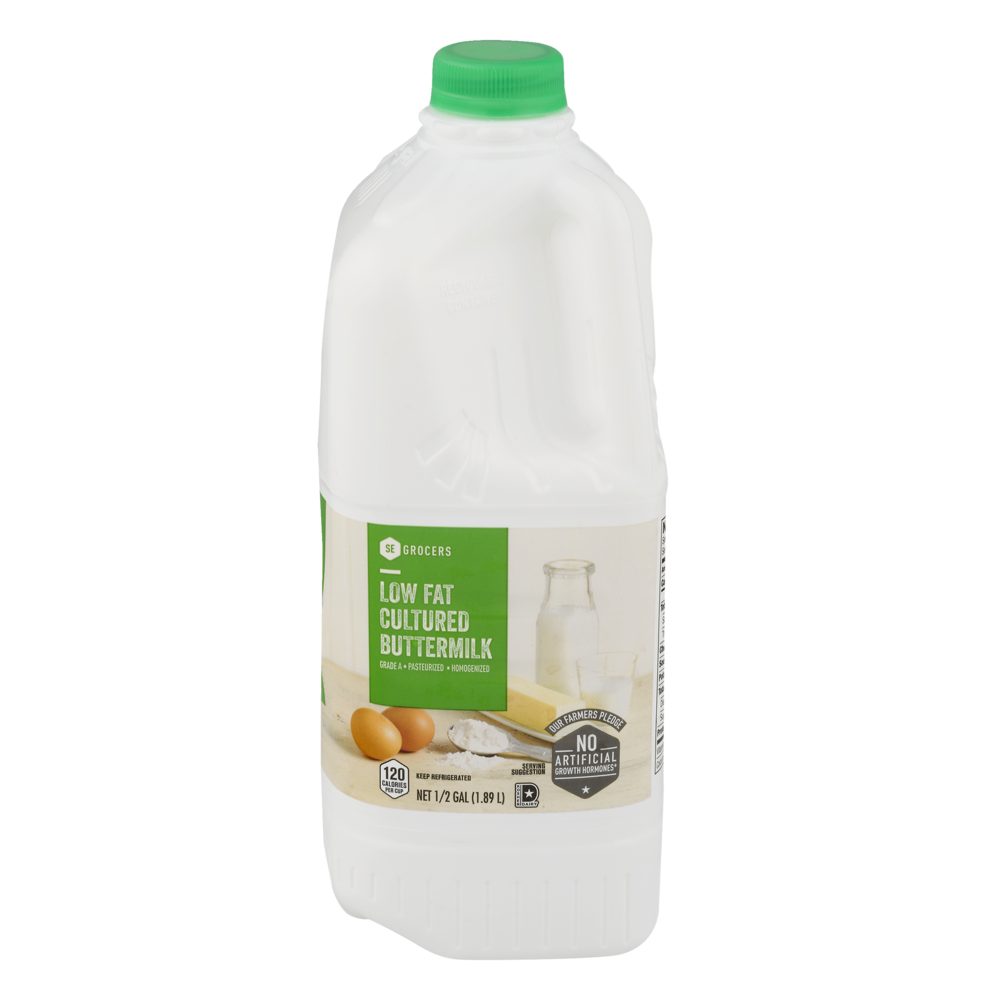slide 1 of 1, SE Grocers Low Fat Cultured Buttermilk, 1/2 gal