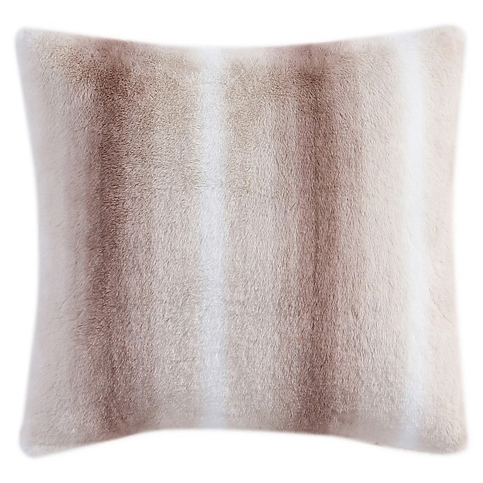 slide 1 of 1, Morgan Home Purely Soft Faux Rabbit Fur Throw Pillow - Auburn, 1 ct