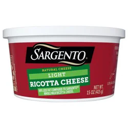 Sargento Light Ricotta Natural Cheese, 15 oz.