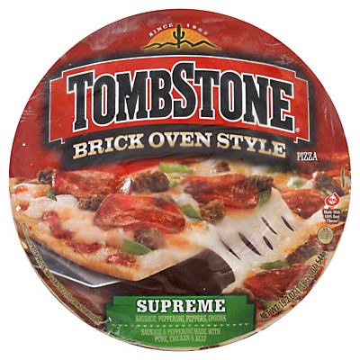 slide 1 of 1, Tombstone Brick Oven Style Supreme Pizza, 19.2 oz