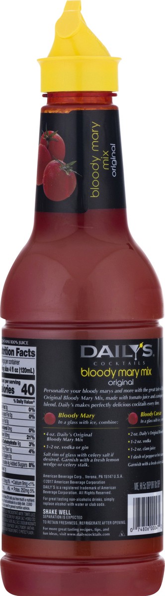 slide 13 of 13, Daily's Dailys Thick Bloody Mary Mix - 32 fl oz, 1 liter