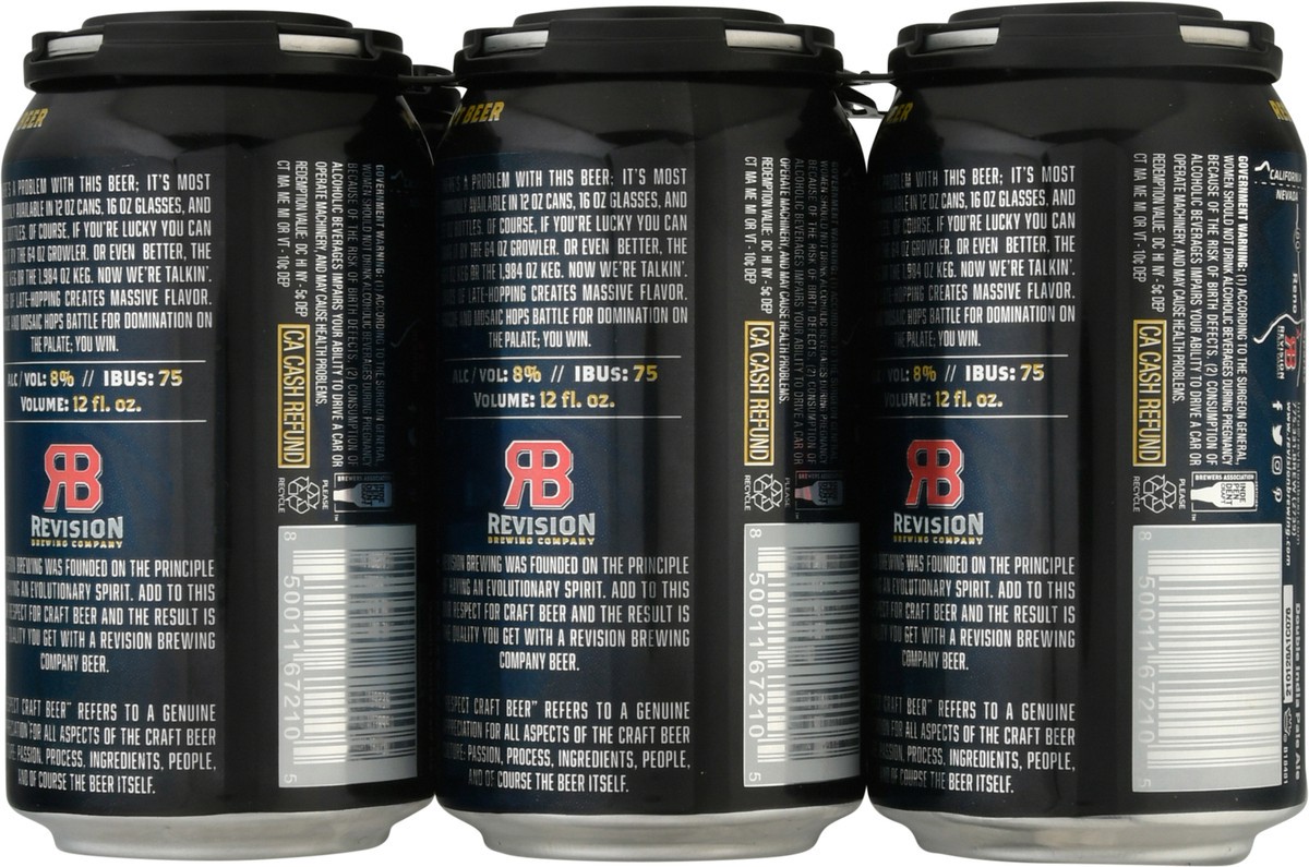 slide 5 of 11, Revision DIPA Doubled-Up IPA 6-12 fl oz Cans, 6 ct