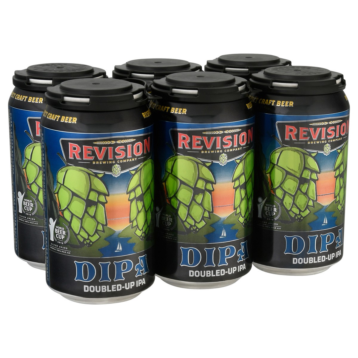 slide 4 of 11, Revision DIPA Doubled-Up IPA 6-12 fl oz Cans, 6 ct