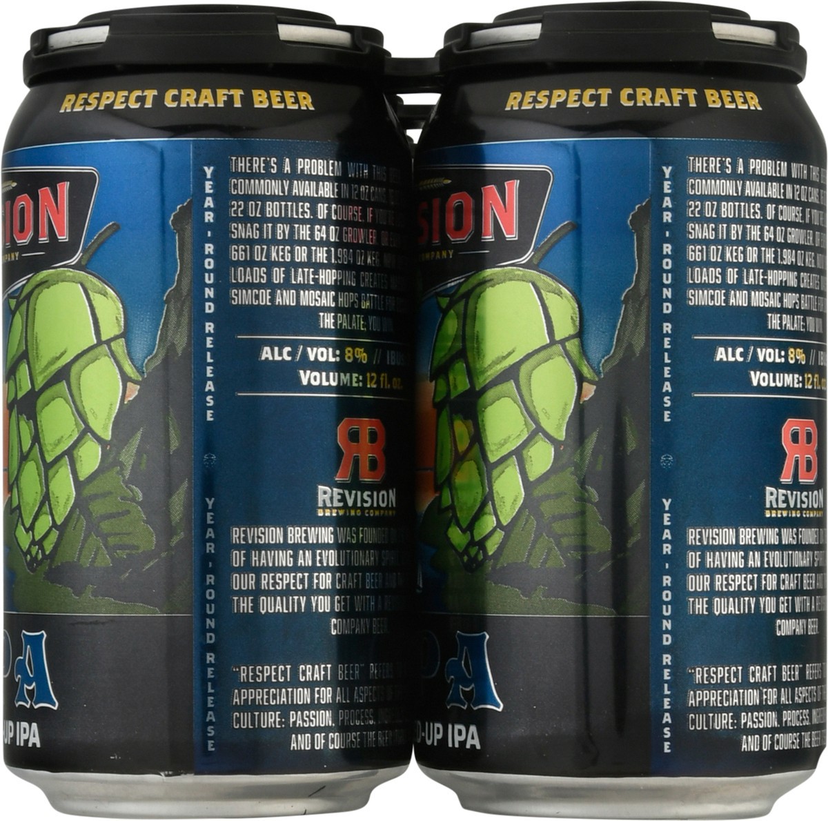 slide 11 of 11, Revision DIPA Doubled-Up IPA 6-12 fl oz Cans, 6 ct