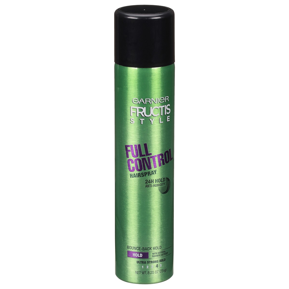 slide 7 of 9, Garnier Fructis Style Full Control Anti-Humidity Hairspray, Ultra Strong Hold, 8.25 oz