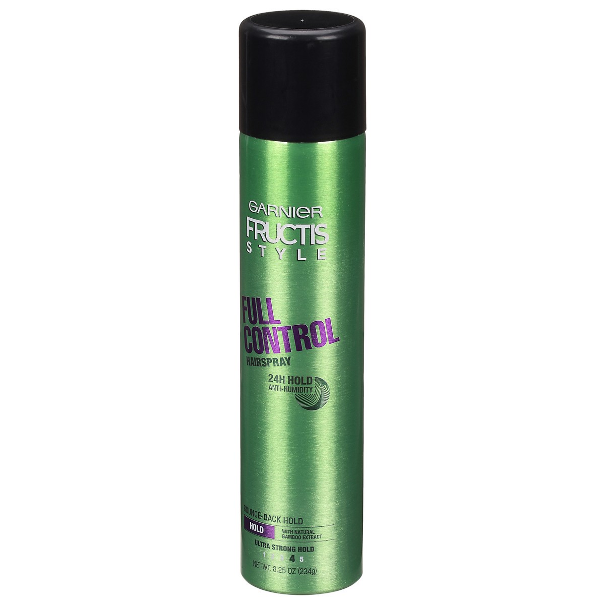 slide 2 of 9, Garnier Fructis Style Full Control Anti-Humidity Hairspray, Ultra Strong Hold, 8.25 oz