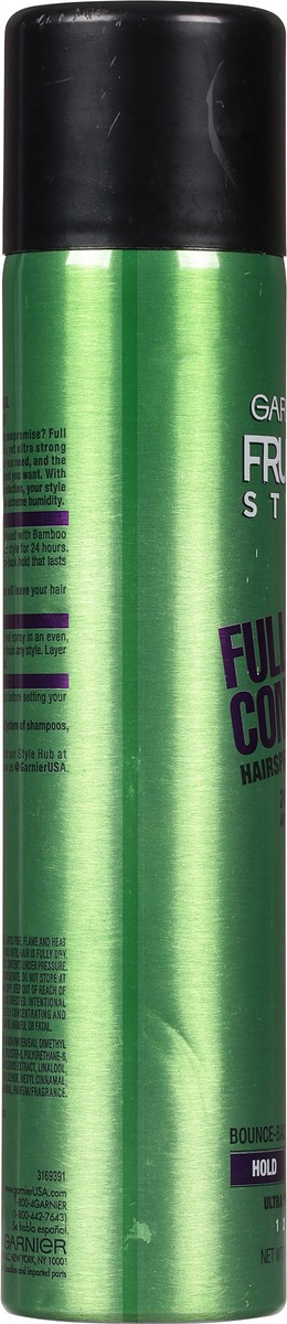 slide 4 of 9, Garnier Fructis Style Full Control Anti-Humidity Hairspray, Ultra Strong Hold, 8.25 oz