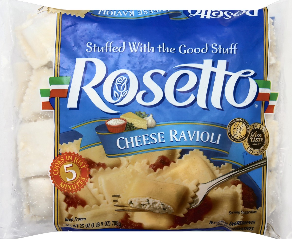 slide 5 of 5, Rosetto Cheese Ravioli, 25 oz