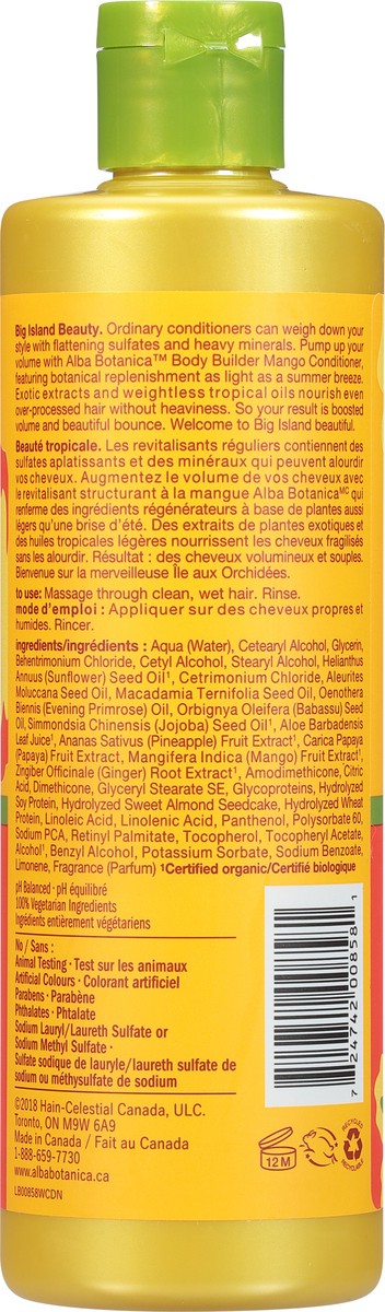 slide 3 of 7, Alba Botanica Mango Body Builder Conditioner, 12 fl oz