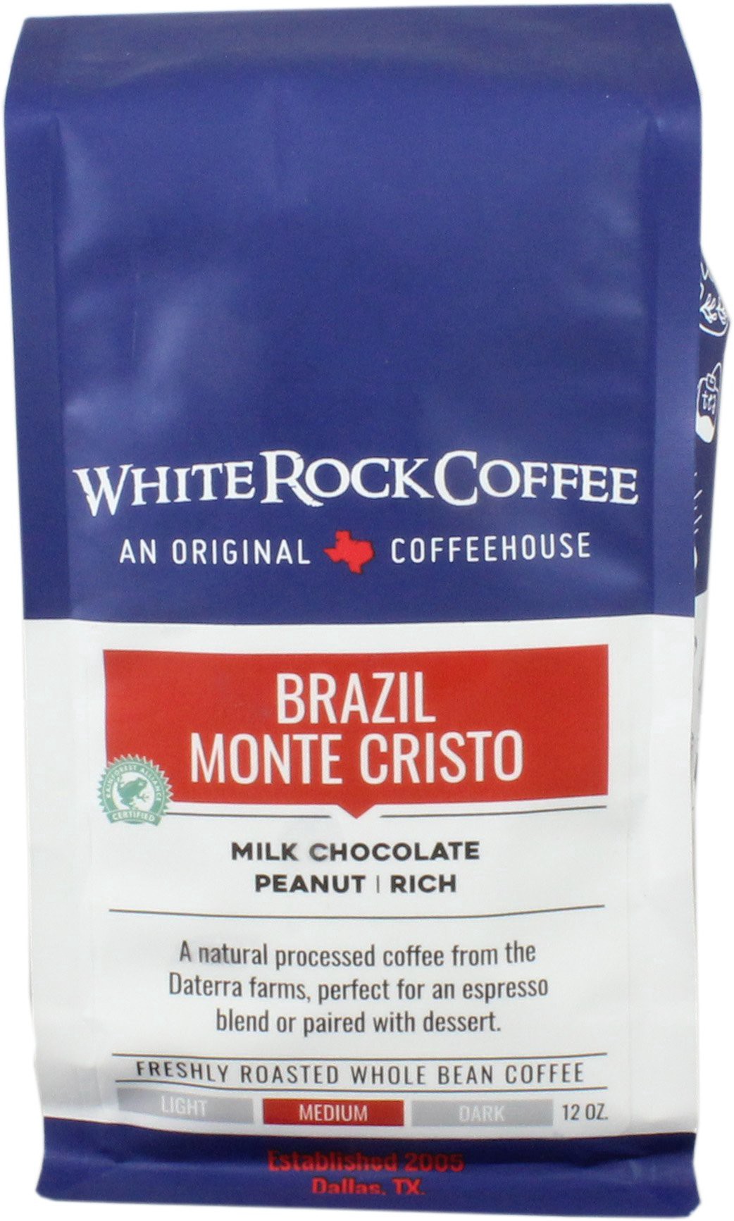 slide 1 of 1, White Rock Coffee Brazil Microlot, 12 oz