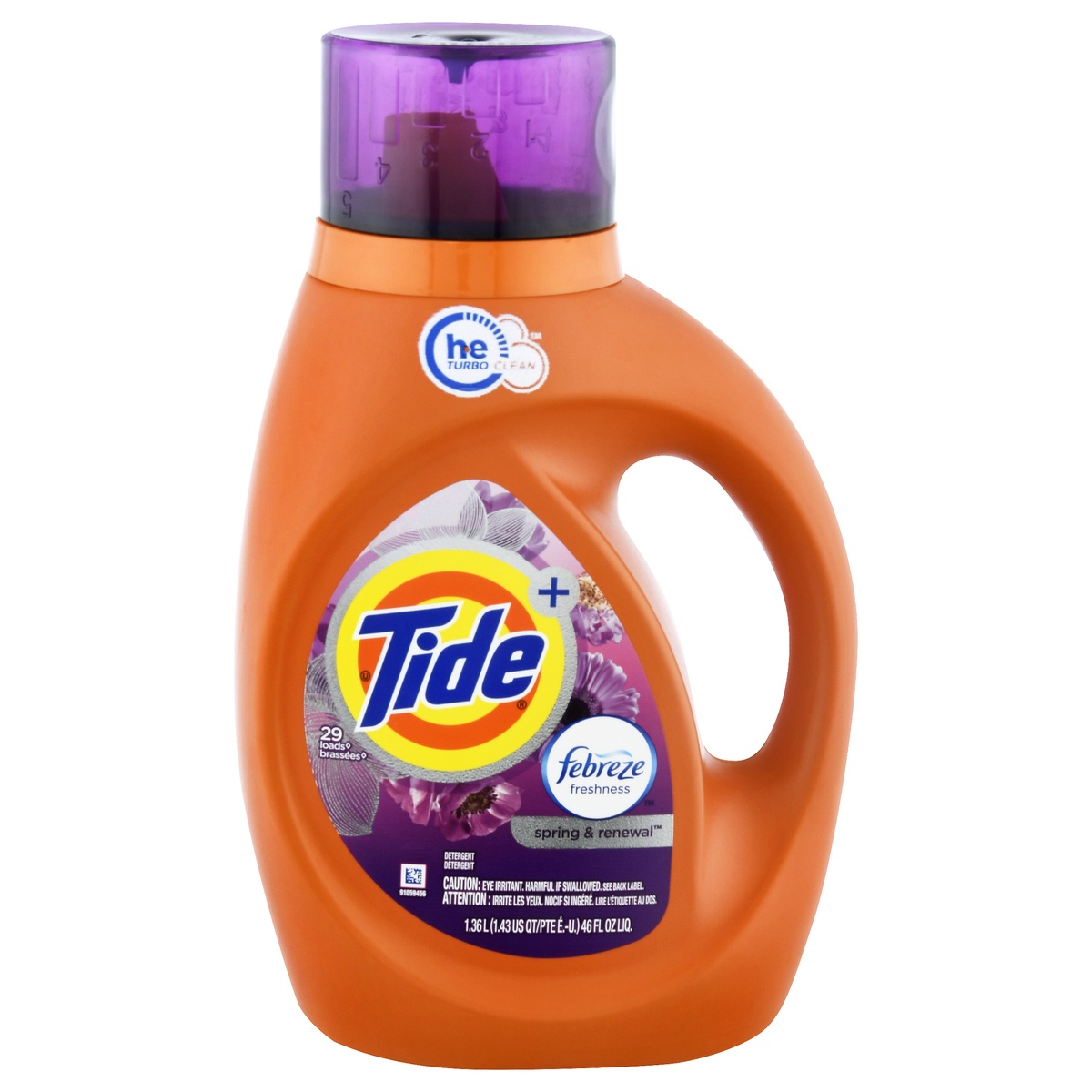 slide 1 of 1, Tide Spring & Renewal HE Febreze Freshness Detergent 46 oz, 46 fl oz