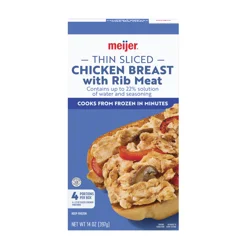 Meijer Thin Sliced Chicken Breast Frozen, 14 oz