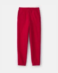 Oshkosh Kid Drawstring Knit Joggers - Red - Size 10