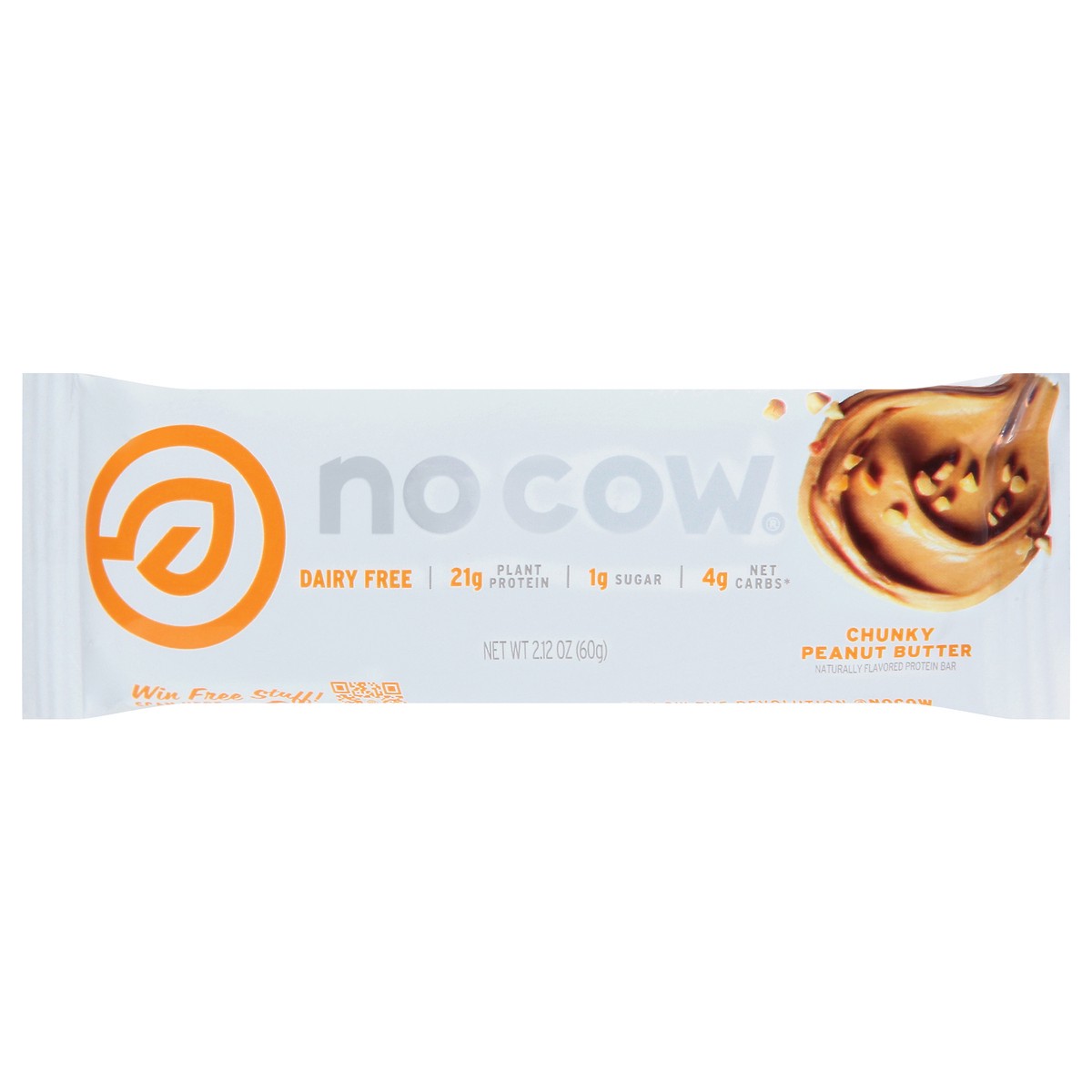 slide 10 of 13, No Cow Protein Bar Chunky Peanut Butter, 2.12 oz