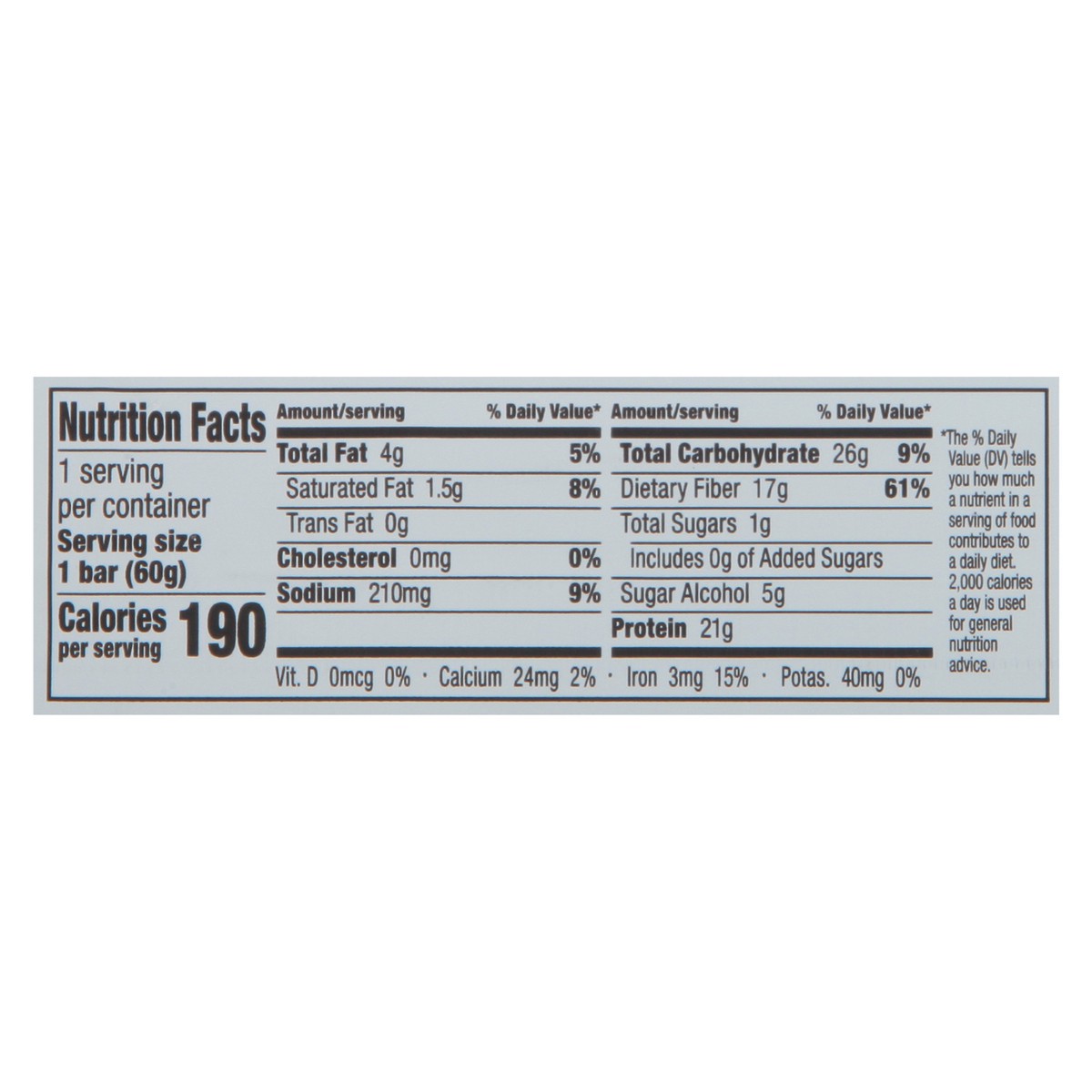 slide 7 of 13, No Cow Protein Bar Chunky Peanut Butter, 2.12 oz