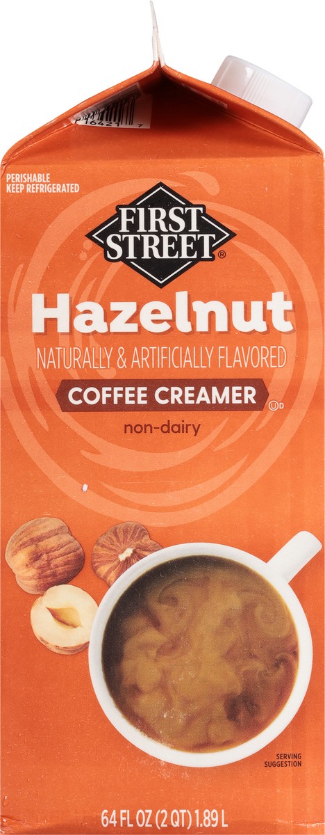 slide 6 of 13, First Street Hazelnut Creamer, 64 oz