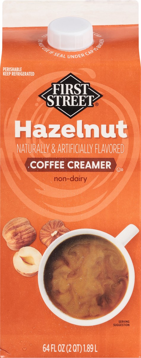 slide 11 of 13, First Street Hazelnut Creamer, 64 oz