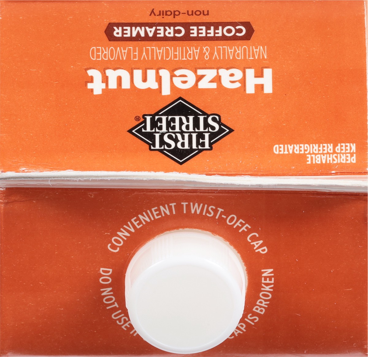 slide 13 of 13, First Street Hazelnut Creamer, 64 oz