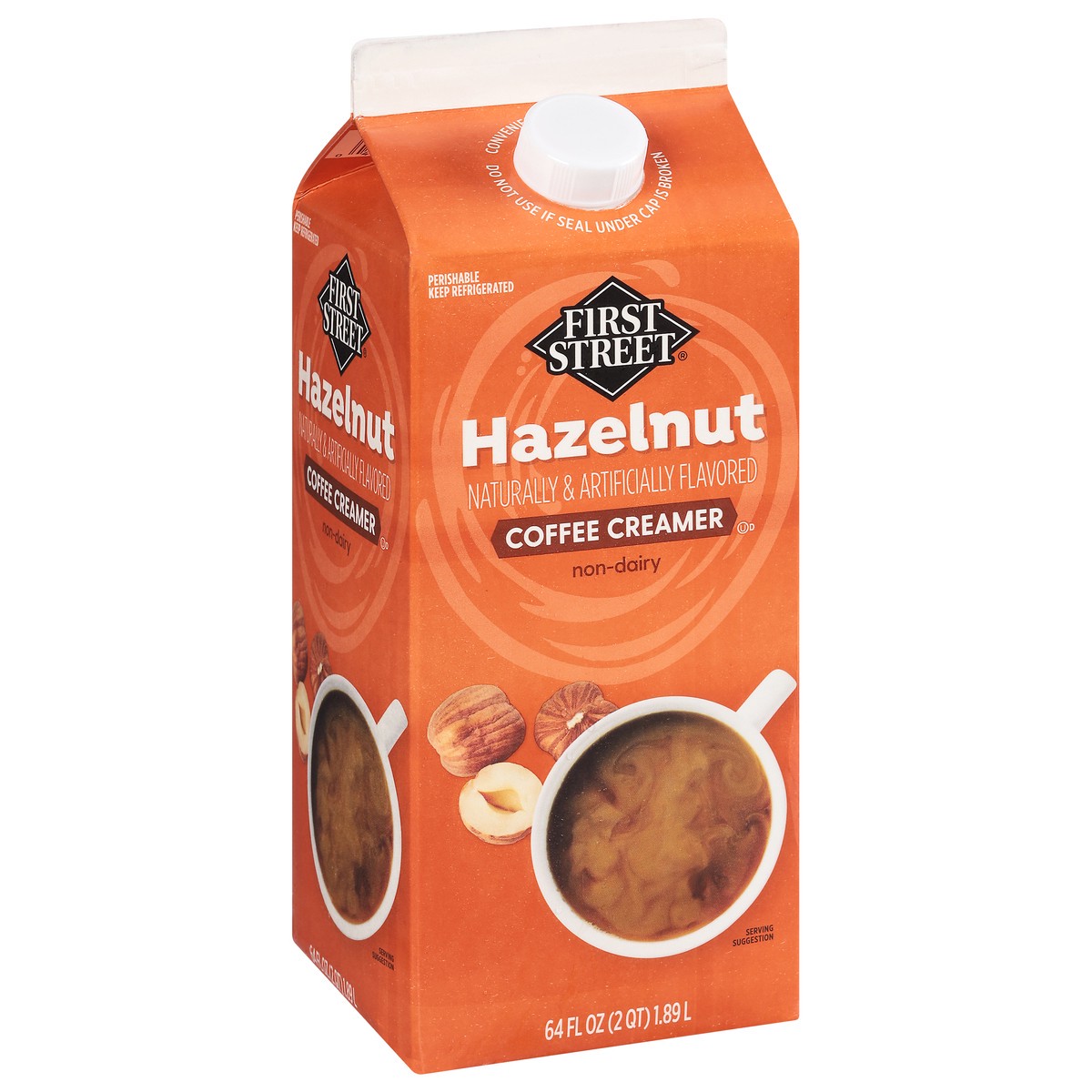 slide 3 of 13, First Street Hazelnut Creamer, 64 oz