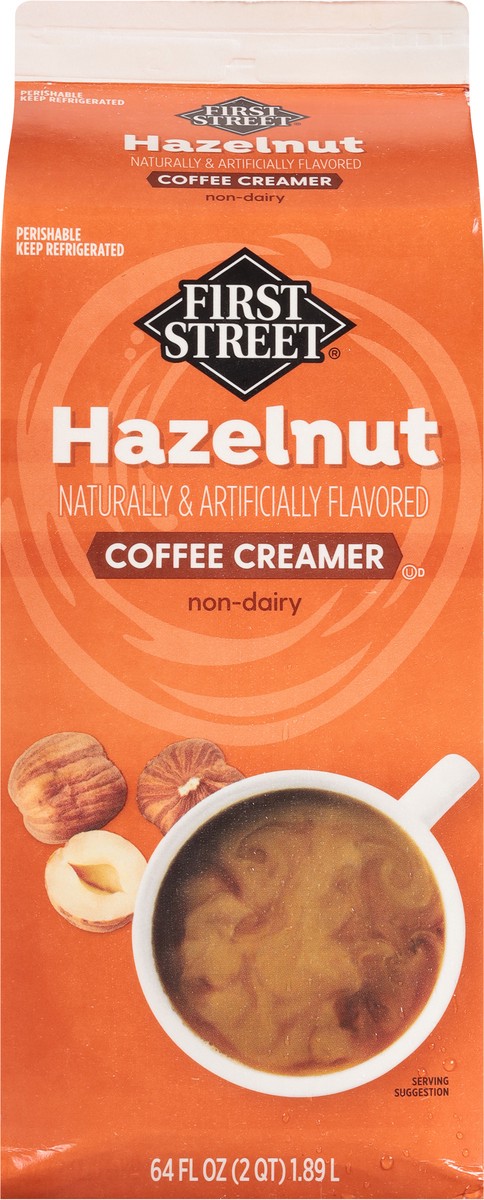 slide 7 of 13, First Street Hazelnut Creamer, 64 oz