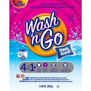 slide 1 of 1, Wash 'N Go Fresh Scent, 24 ct