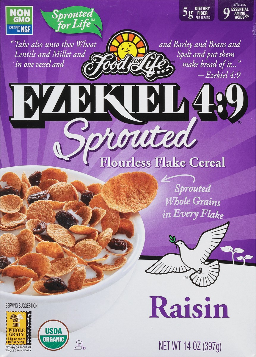 slide 6 of 9, Food For Life Raisin Flake Cereal, 14 oz