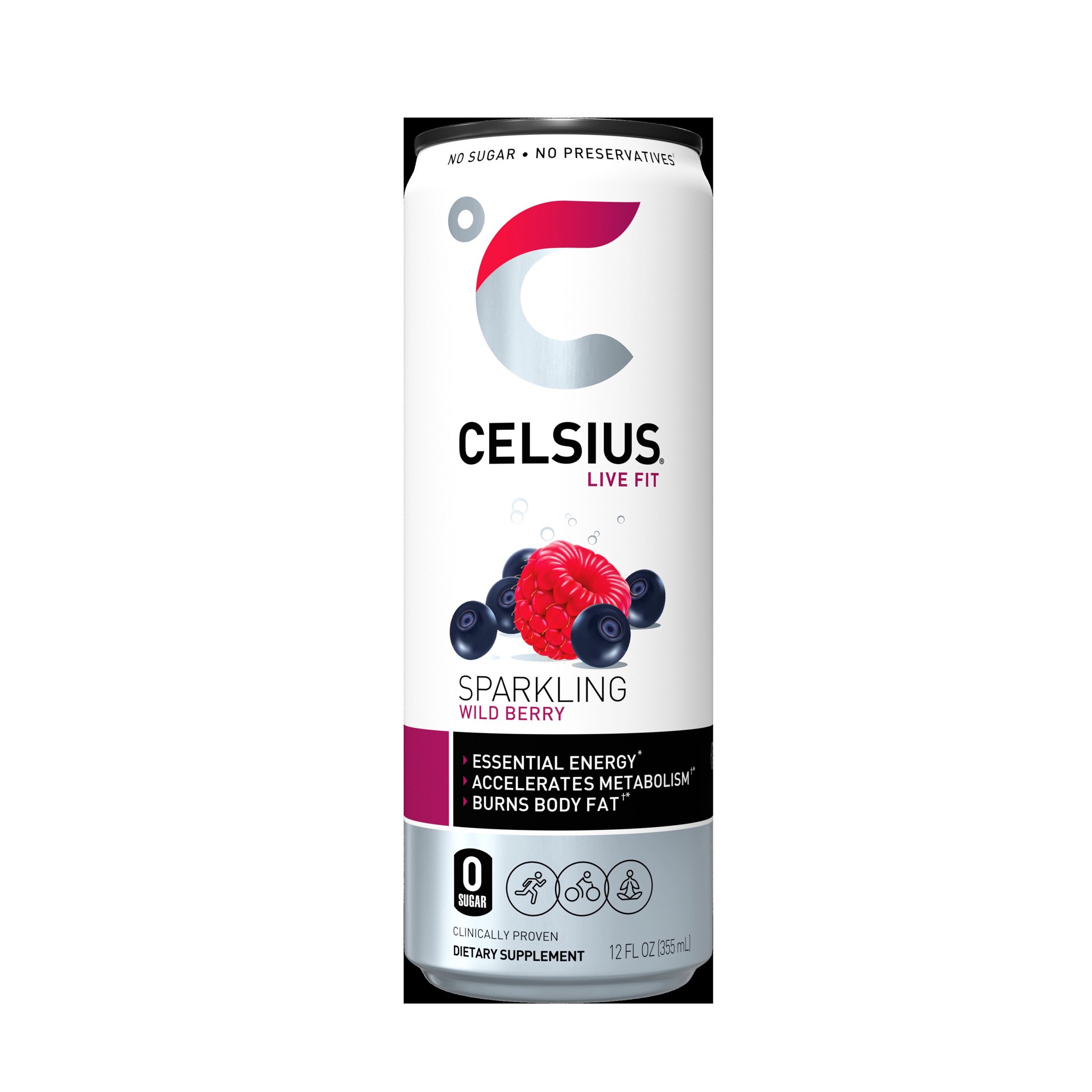 slide 1 of 5, CELSIUS Fitness Drink, 12 fl oz