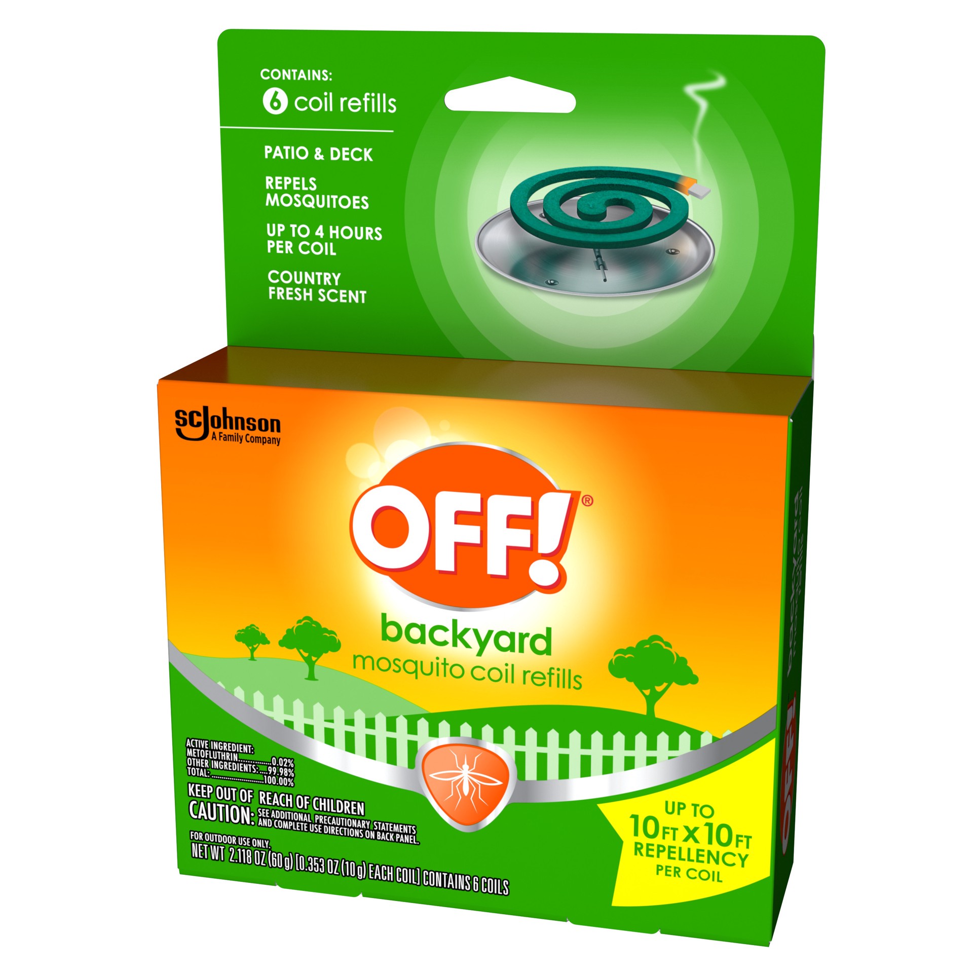 slide 4 of 5, OFF! Patio & Deck Mosquito Coil Refills, 6 ct