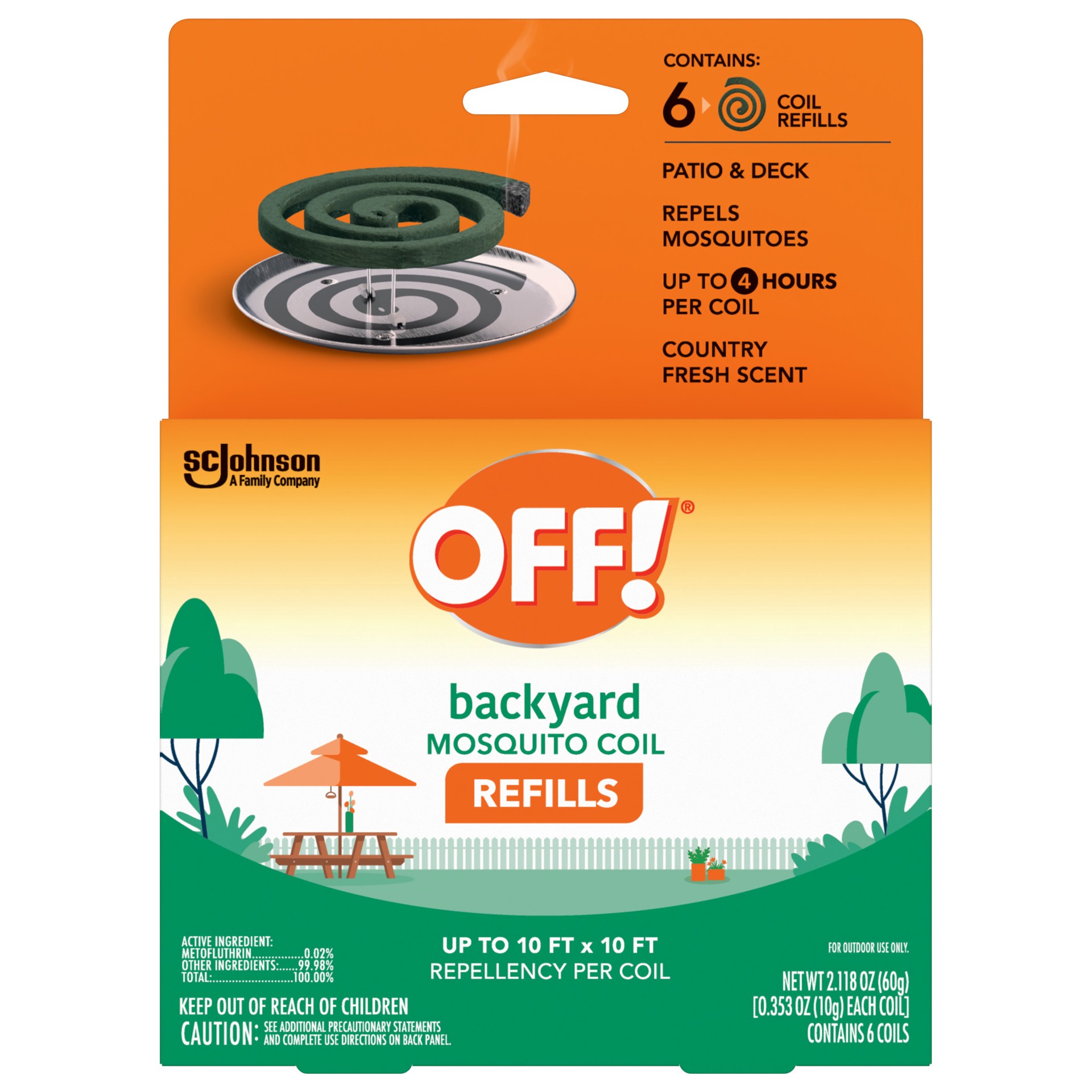 slide 1 of 5, OFF! Patio & Deck Mosquito Coil Refills, 6 ct