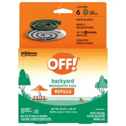 OFF! Refills Backyard Mosquito Coil 6 - 0.353 oz Packs