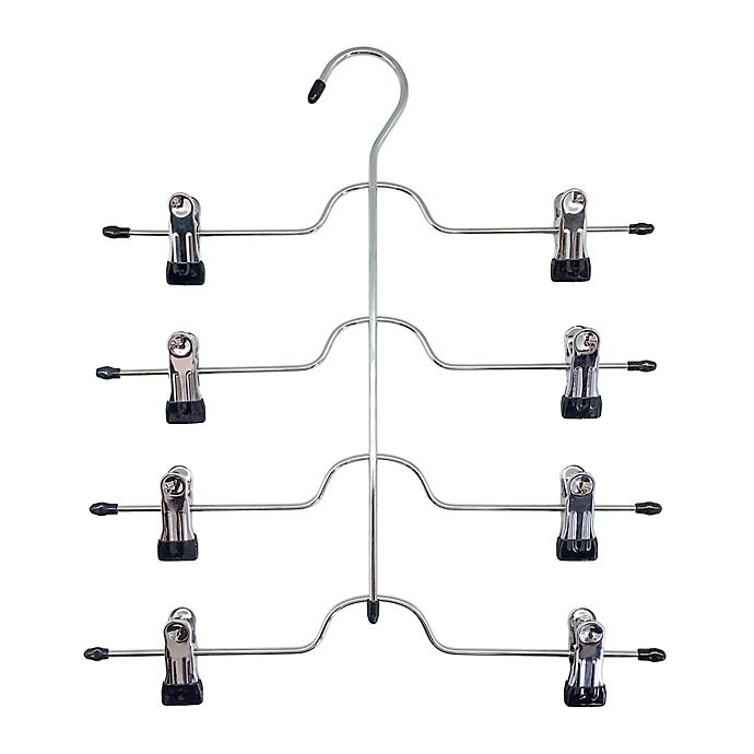 slide 1 of 1, Simply Essential 4-Tier Skirt Hanger, 1 ct