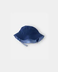 Carter's Baby Boy Reversible Stripe Swim Hat - Blue Navy 0-9M