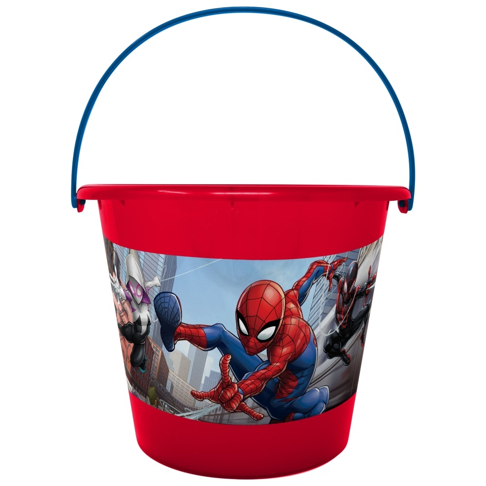 slide 1 of 1, Pti Group Spider Man Jumbo Plastic Bucket, 3 ct