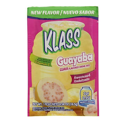 slide 1 of 1, Klass Aguas Sweet Guayaba Flavored Drink Mix, 0.58 oz