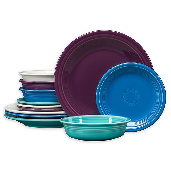 slide 1 of 1, Fiesta Coastal Classic Dinnerware Set, 12 ct