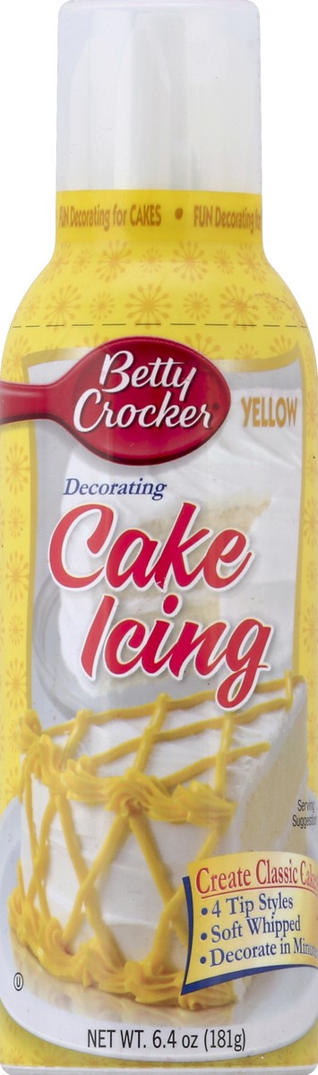 slide 2 of 2, Betty Crocker Yellow Decorating Icing, With Tips, 6.4 oz