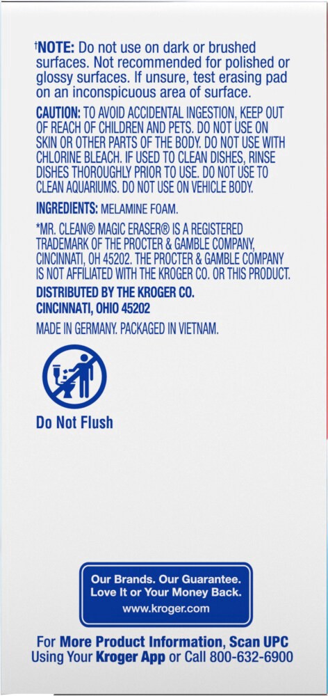 slide 2 of 3, Kroger Extra Strength Eraser Pad, 9 ct