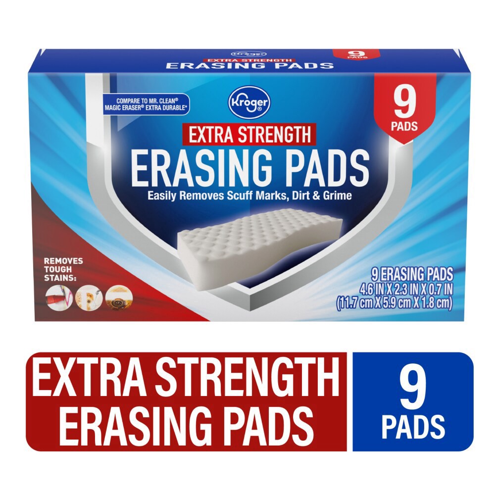 slide 3 of 3, Kroger Extra Strength Eraser Pad, 9 ct