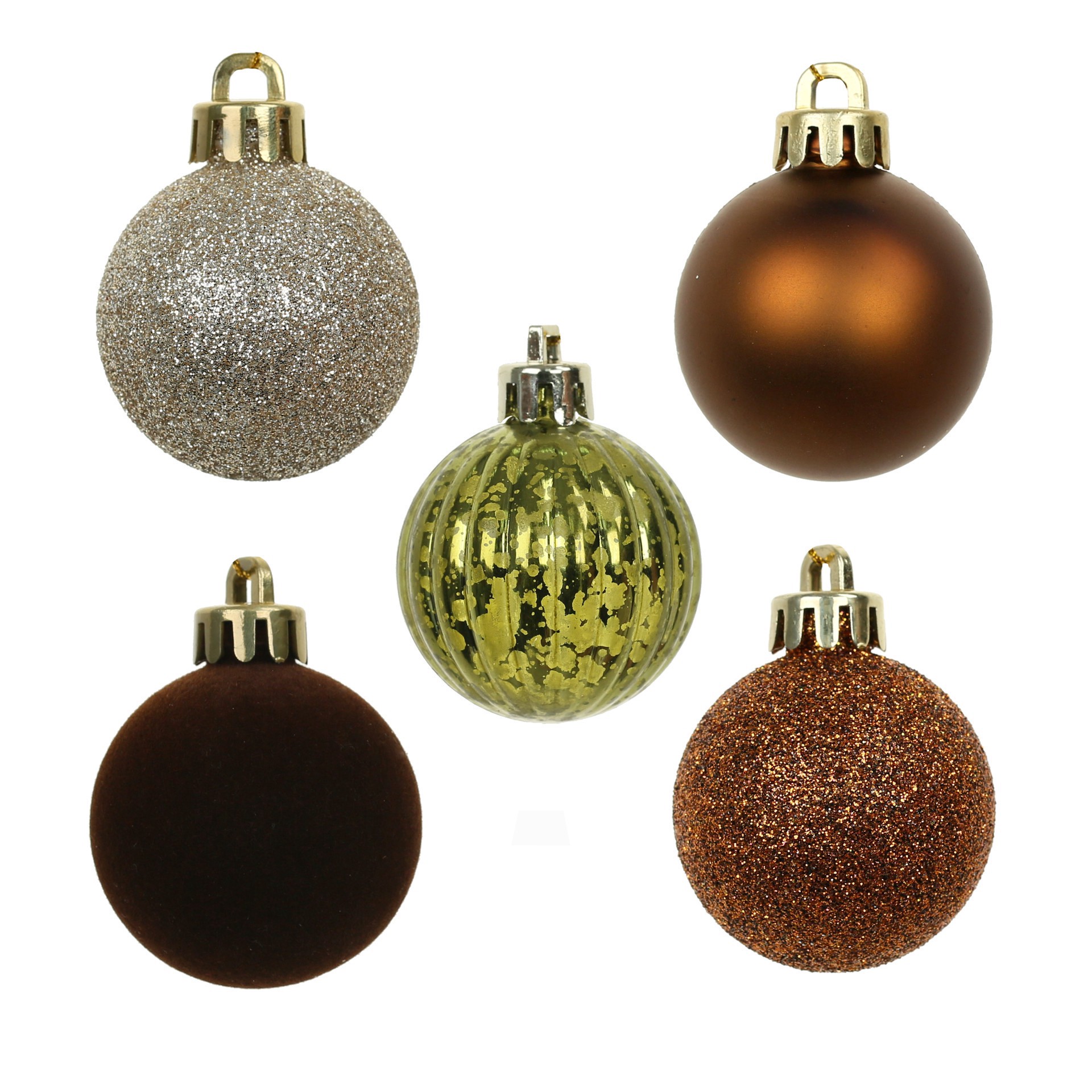 slide 2 of 3, 7 Pack 1.5" Gingerbread Forest Shatterproof Ball Ornaments By Ashland, 7 ct
