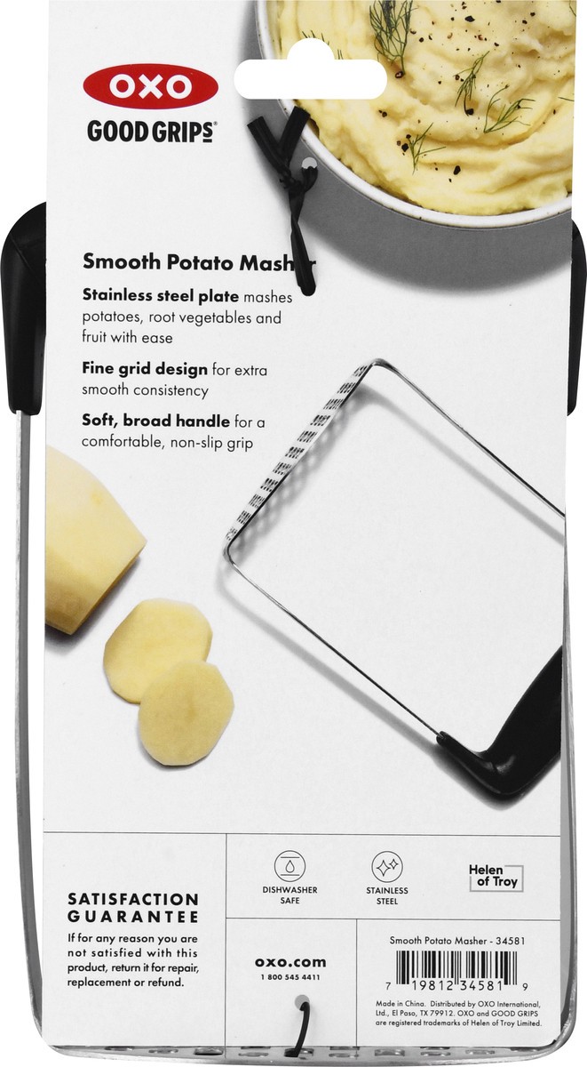slide 10 of 10, OXO Good Grips Smooth Potato Masher 1 ea, 1 ea