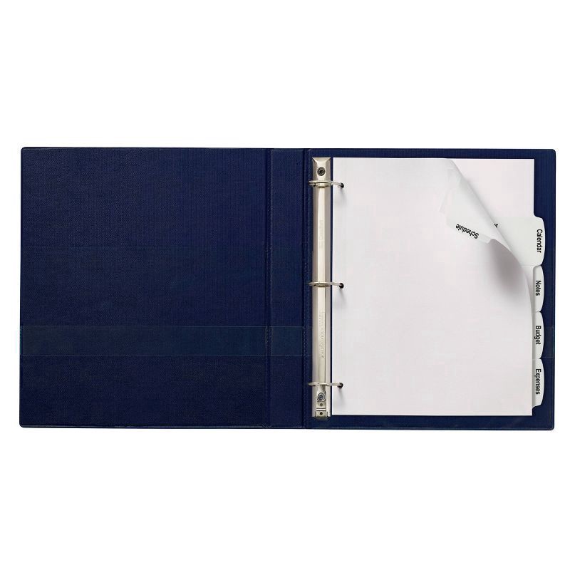 slide 4 of 8, Avery 5ct Printable White Label Big Tab Divider Set, 5 ct