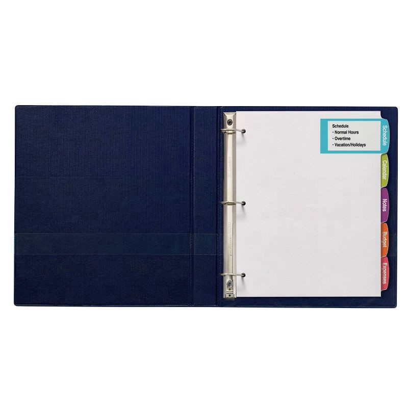 slide 2 of 8, Avery 5ct Printable White Label Big Tab Divider Set, 5 ct