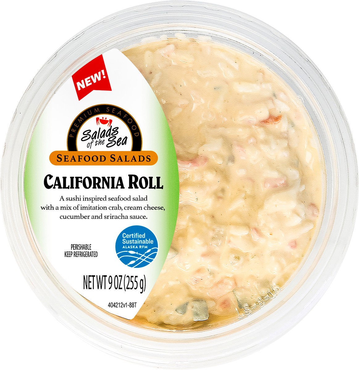 slide 11 of 15, Salads of the Sea California Roll Seafood Salad 9oz, 9 oz