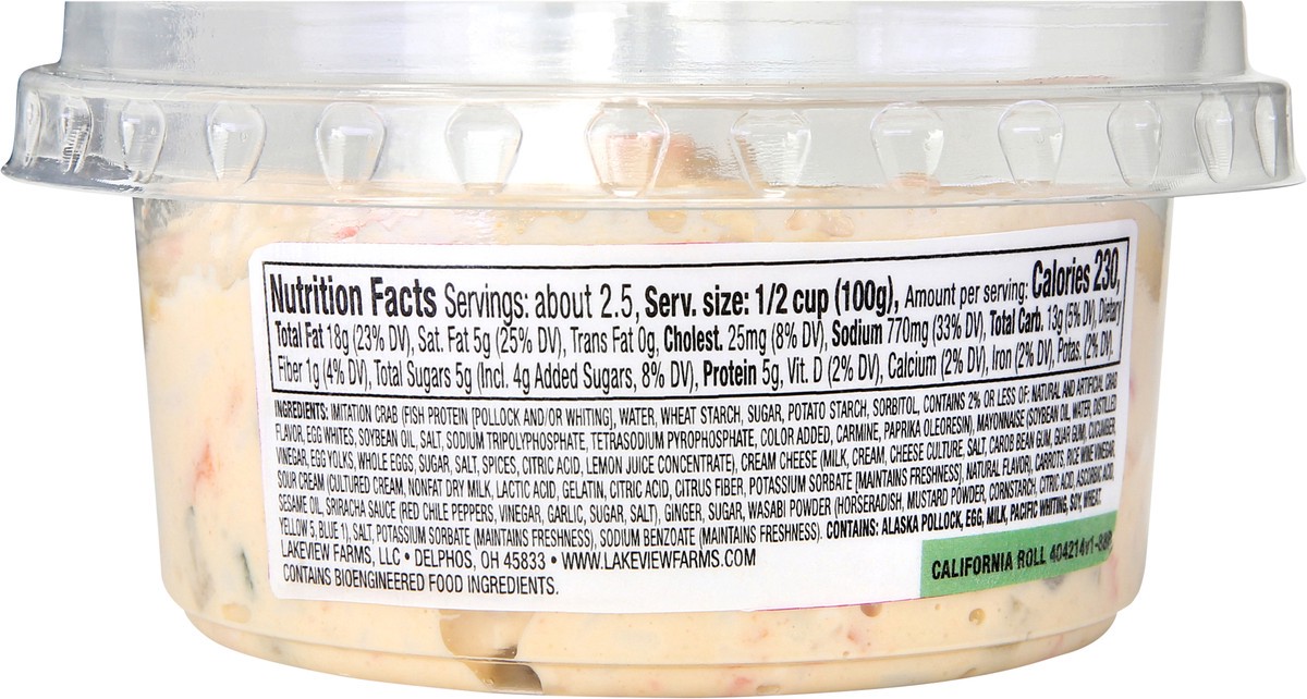 slide 5 of 15, Salads of the Sea California Roll Seafood Salad 9oz, 9 oz