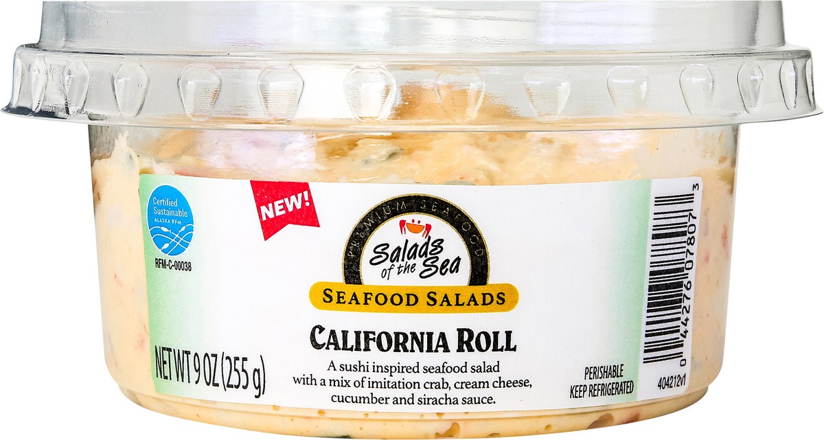 slide 9 of 15, Salads of the Sea California Roll Seafood Salad 9oz, 9 oz