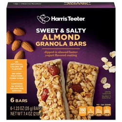 Harris Teeter Almond Sweet & Salty Granola Bars - 7.4 oz