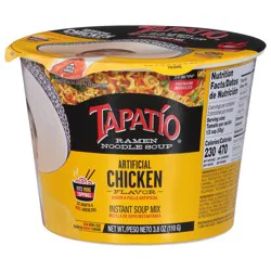 Tapatio Artificial Chicken Flavor Ramen Noodle Soup 3.8 oz