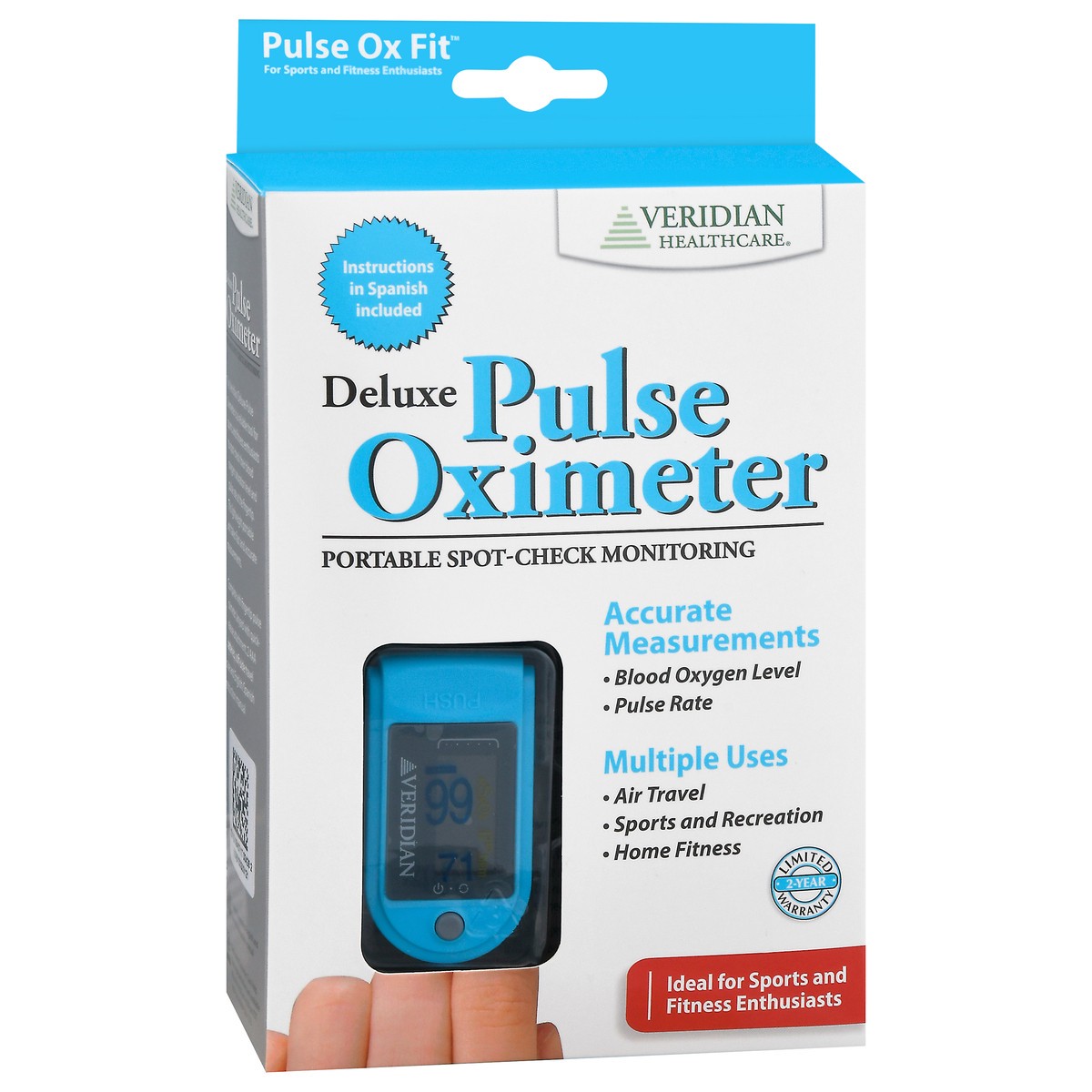 slide 6 of 11, Veridian Healthcare Deluxe Pulse Oximeter 1 ea, 1 ea