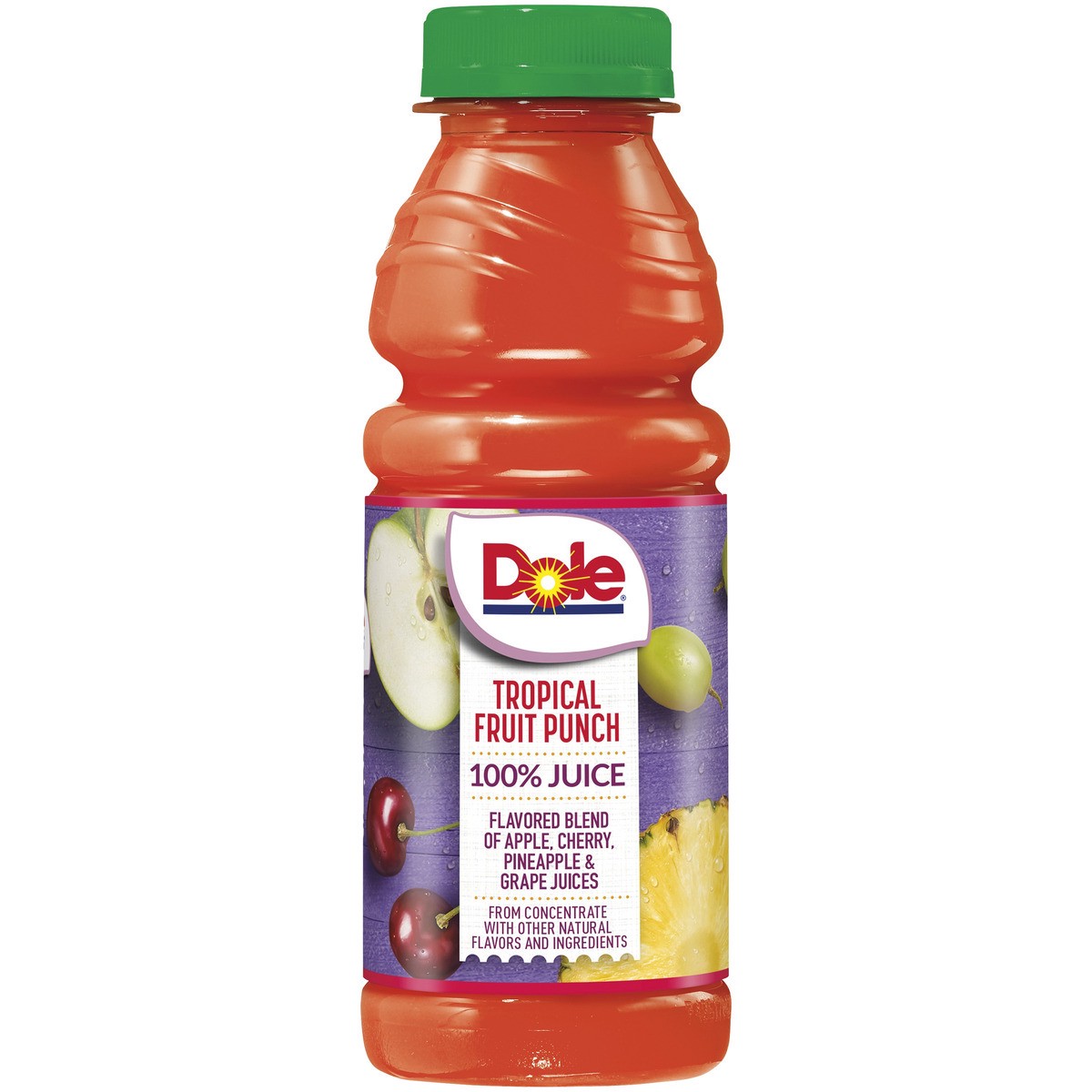 slide 7 of 10, Dole 100% Juice Flavored Blend Of Juices Tropical Fruit Punch - 15.2 oz, 15.2 oz